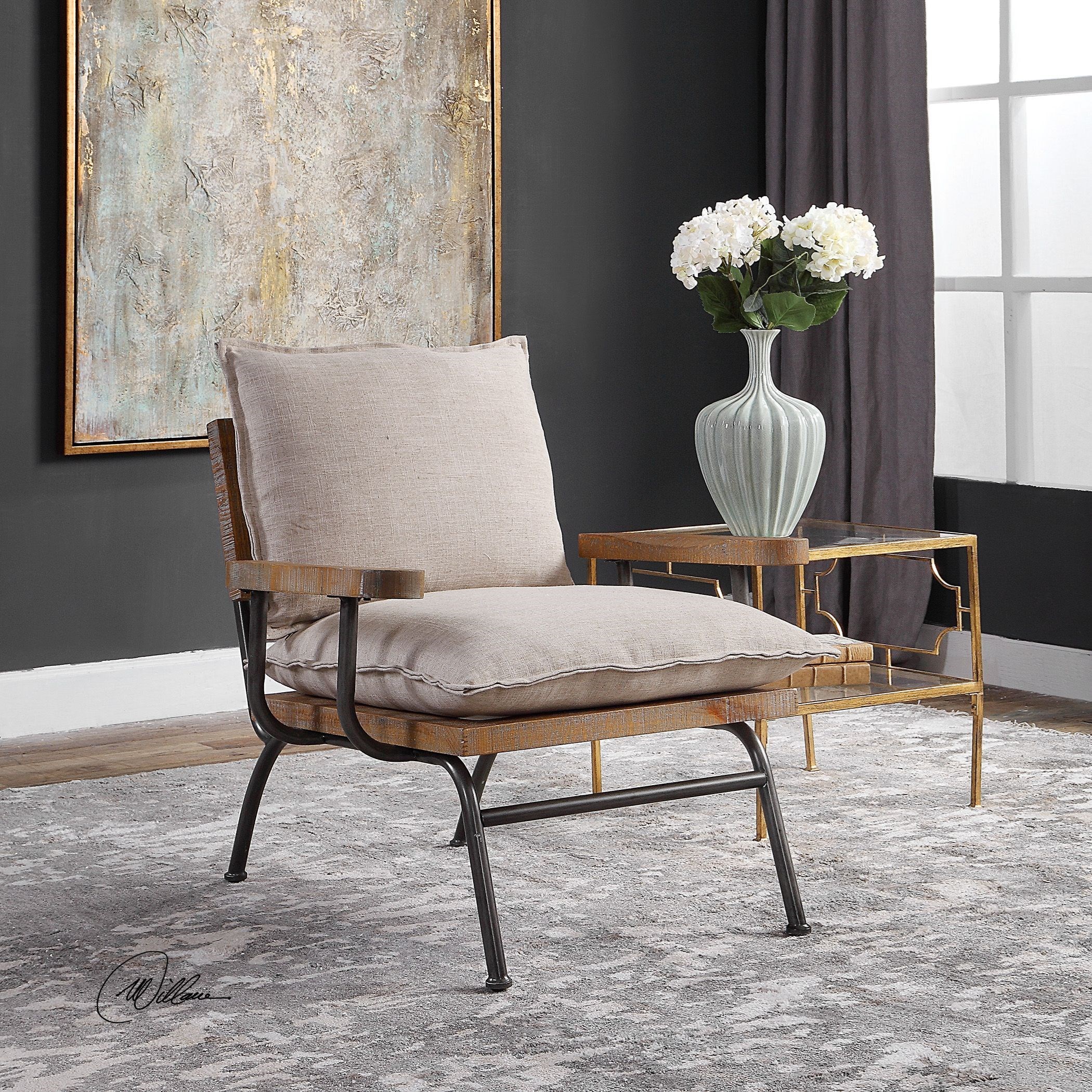 Uttermost snowden store wing chair
